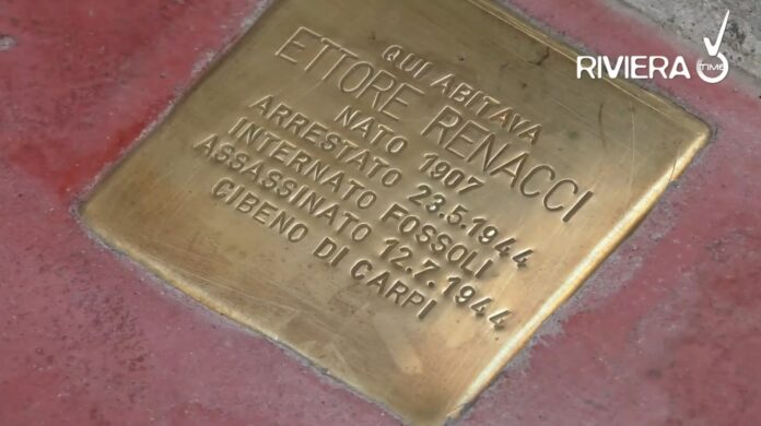 pietra inciampo bordighera ettore renacci