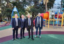 Sanremo, la riqualificata area giochi dei giardini “Falcone e Borsellino” riapre alla cittadinanza