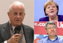 Claudio Scajola: “La spaccatura dei lavoratori rafforza chi punta sul capitale, colpa di Landini. Grazie a ‘santa’ Merkel per l’Italia cifre straordinarie” scajola - merkel - landini