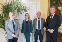 Sanremo, incontro tra il sindaco Mager e il responsabile della tutela del patrimonio aziendale del Casinò Farchetti mager - farchetti