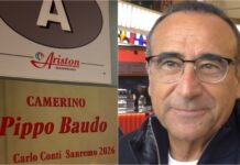 Sanremo 2026, Carlo Conti dedica il suo camerino del Festival a Pippo Baudo festival sanremo camerino pippo baudo - carlo conti