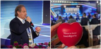 Sanremo: l’assessore regionale Lombardi accoglie i giornalisti con lo spot della Liguria… e un anti-stress Antistress Luca Lombardi