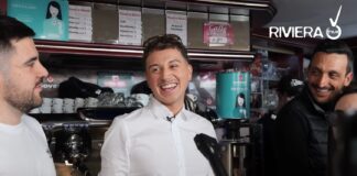 Sanremo 2026, Sayf barista per un giorno al bar “Santissimo” sanremo 2026 sayf