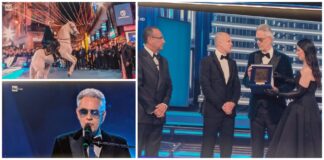 Premio Città di Sanremo ad Andrea Bocelli che entra al Teatro Ariston in sella al suo cavallo. “Per aver portato la canzone italiana nel mondo” Premio Città di Sanremo