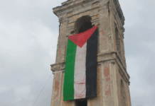 Bussana Vecchia espone la bandiera della Palestina: il borgo degli artisti sostiene Ermal Meta e il suo brano dedicato ai bambini di Gaza