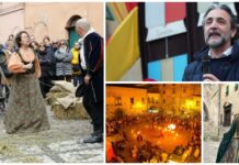 Taggia celebra San Benedetto Revelli: oggi giocolieri, giullari e falconieri, domani il grande Corteo Storico. Sindaco Conio: “Espressione viva della nostra identitĂ ” San Benedetto Taggia