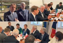 Treni, tavolo internazionale a Ventimiglia. Assessore Scajola: “Programmiamo il futuro della linea mediterranea Spagna-Francia-Italia” scajola grosch - corridoio mediterraneo