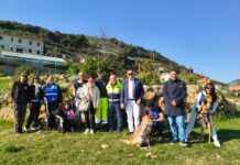 Vallecrosia, il Bau Garden prende forma, sopraluogo nella futura area dedicata agli amici a 4 zampe