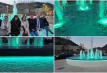 Vallecrosia ha la sua prima fontana, inaugurata la nuova rotonda