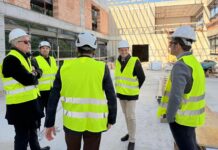 Ventimiglia, avanzano i lavori della nuova scuola in zona Fontanin: sopralluogo al cantiere