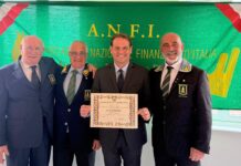 L’assessore regionale Marco Scajola nominato socio benemerito nazionale dell’A.N.F.I.