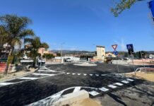 Diano Marina, apre la rotonda tra via Purgatorio e via Lucus Bormani: cambia la viabilità rotonda via purgatorio