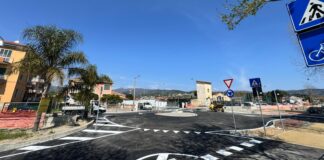 Diano Marina, apre la rotonda tra via Purgatorio e via Lucus Bormani: cambia la viabilità rotonda via purgatorio