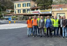 Ventimiglia, conclusi i lavori della nuova rotatoria di Latte