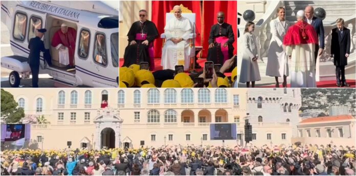 papa leone XIV a monaco