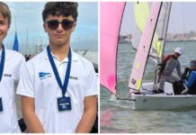 Vela, nuovo successo per il Club Nautico San Bartolomeo al Mare: per Bastini e Bardelli primo posto assoluto alla Zonale RS Feva Club San Bartolomeo al Mare