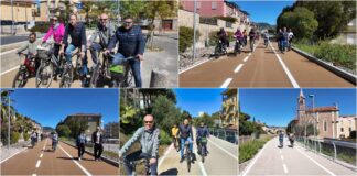 Aperto il nuovo tratto della pista ciclabile del Golfo dianese, da Diano Marina ad Andora pista ciclabile diano marina