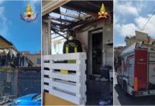 Sanremo, incendio a Coldirodi: in fiamme il dehors di un’abitazione incendio vigili del fuoco