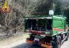Principio di incendio sulla strada per Perinaldo: intervento dei Vigili del Fuoco