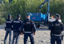 Ventimiglia, sgombero accampamenti abusivi nell’alveo del Roja: identificati 12 extracomunitari