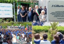 Ospedaletti ricorda Gilberto Chiappa: cerimonia alla “De Amicis”, intitolato a lui il piazzale della scuola ospedaletti - gilberto chiappa