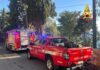Ospedaletti, incendio di vegetazione in corso Garibaldi: spente le fiamme