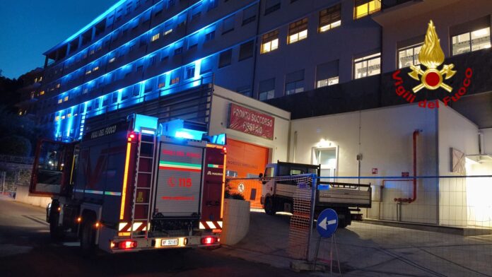 vigili del fuoco ospedale imperia