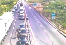 Incidente in A10 tra Bordighera e Ventimiglia, traffico in tilt incidente a10