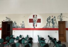 Imperia, inaugurato il murales della Croce Rossa