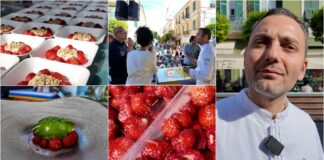 Ad Aromatica 2026 il cooking show di Antonio Buono “Fragoline di bosco, cream cheese, fior di latte di capra alle punte di abete”