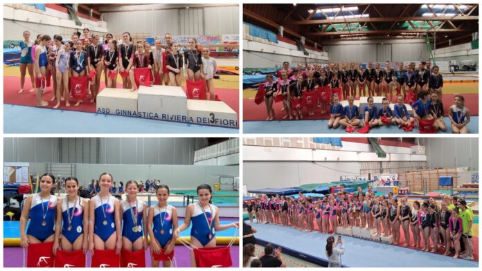 Sanremo Gym Festival, successo per la Gymflowers Cup_ 200 ginnaste in gara al Mercato dei Fiori