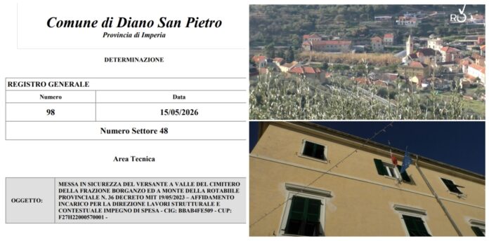 versante a valle del cimitero di Borganzo