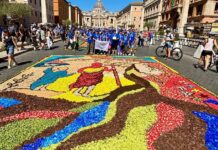 Diano Marina rappresenterà la Liguria alla Festa Nazionale delle Infiorate di Roma infiorata roma