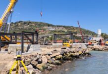 Avviate le operazioni per il varo del nuovo ponte tra Riva Ligure e Taggia