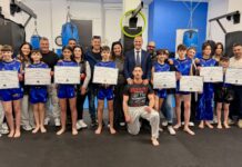 Kickboxing, l’assessore Sindoni premia i giovani campioni dell’Indomita Sanremo