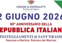 Ospedaletti celebra gli 80 anni della Repubblica Italiana: il programma festa repubblica ospedaletti