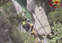Rocchetta Nervina, turista scivola durante il canyoning: donna trasportata in ospedale in elicottero