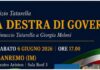 Sanremo: il 6 giugno la presentazione del libro ‘La Destra di Governo da Pinuccio Tatarella a Giorgia Meloni’