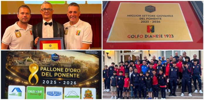 Calcio, la Golfo Dianese premiata al 'Pallone d’Oro' come miglior settore giovanile_ _Una grande fam Calcio, la Golfo Dianese premiata al 'Pallone d’Oro' come miglior settore giovanile_ _Una grande fam