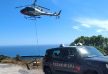 Sanremo, tentato incendio boschivo a Verezzo: arrestato 32enne dai Carabinieri Forestali carabinieri