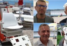 Sanremo, alla spiaggia Foce Levante arriva “Alvaro”: accesso in mare facilitato per le persone con disabilità sedia disabili spiaggia foce sanremo
