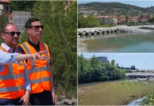 Ventimiglia, sopralluogo al cantiere della passerella sul Roja: Di Muro e Giampedrone fanno il punto sui lavori sopralluogo passerella roja ventimiglia