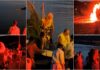 Ospedaletti, circa duemila persone per il pic-nic sulla spiaggia ‘Aspettando San Giovanni’. Musica, cibo, il grande falò e lo sbarco del Santo nel segno della tradizione aspettando san giovanni ospedaletti