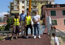 Imperia, varata la nuova passerella ciclopedonale tra via Andreoli e il Pump Track