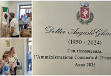 Diano San Pietro ricorda il dottor Augusto Ghirardi: scoperta una targa in omaggio al medico della comunitĂ Augusto Ghirardi