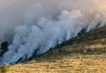 Incendio al Passo della Mezzaluna, fiamme sotto controllo: iniziata la bonifica dell’area incendio passo della mezzaluna