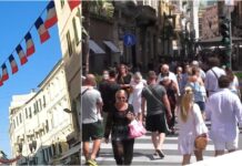 Anche Sanremo si prepara alla festa nazionale francese: bandierine nelle vie del centro e pannelli al Mercato Annonario sanremo festa nazionale francese