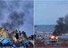 Sanremo, yacht in fiamme a Portosole incendio yacht sanremo