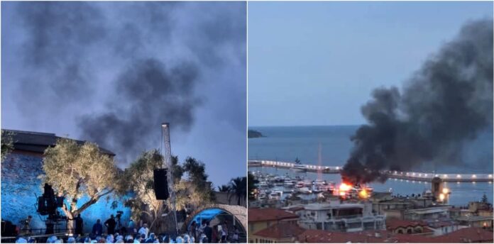 incendio yacht sanremo incendio yacht sanremo