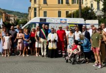 Diano Marina, inaugurato il nuovo pulmino per il trasporto delle persone con disabilità
